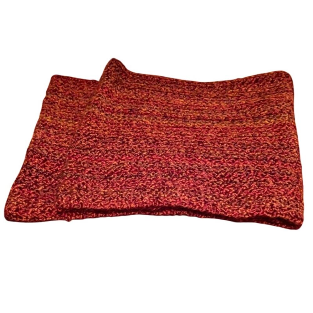 NWOT. Handknit Muti-tone Infinity Scarf. OS